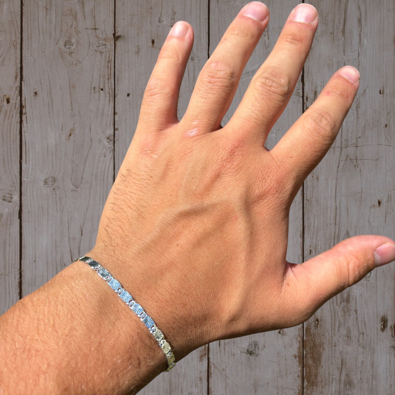 925 Sterling Silver 4mm Valentino Bracelet