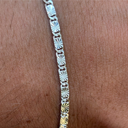 925 Sterling Silver 3mm Valentino Bracelet