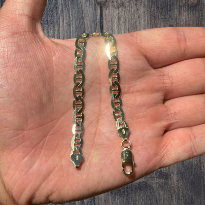 925 Sterling Silver 6mm Mariner Bracelet