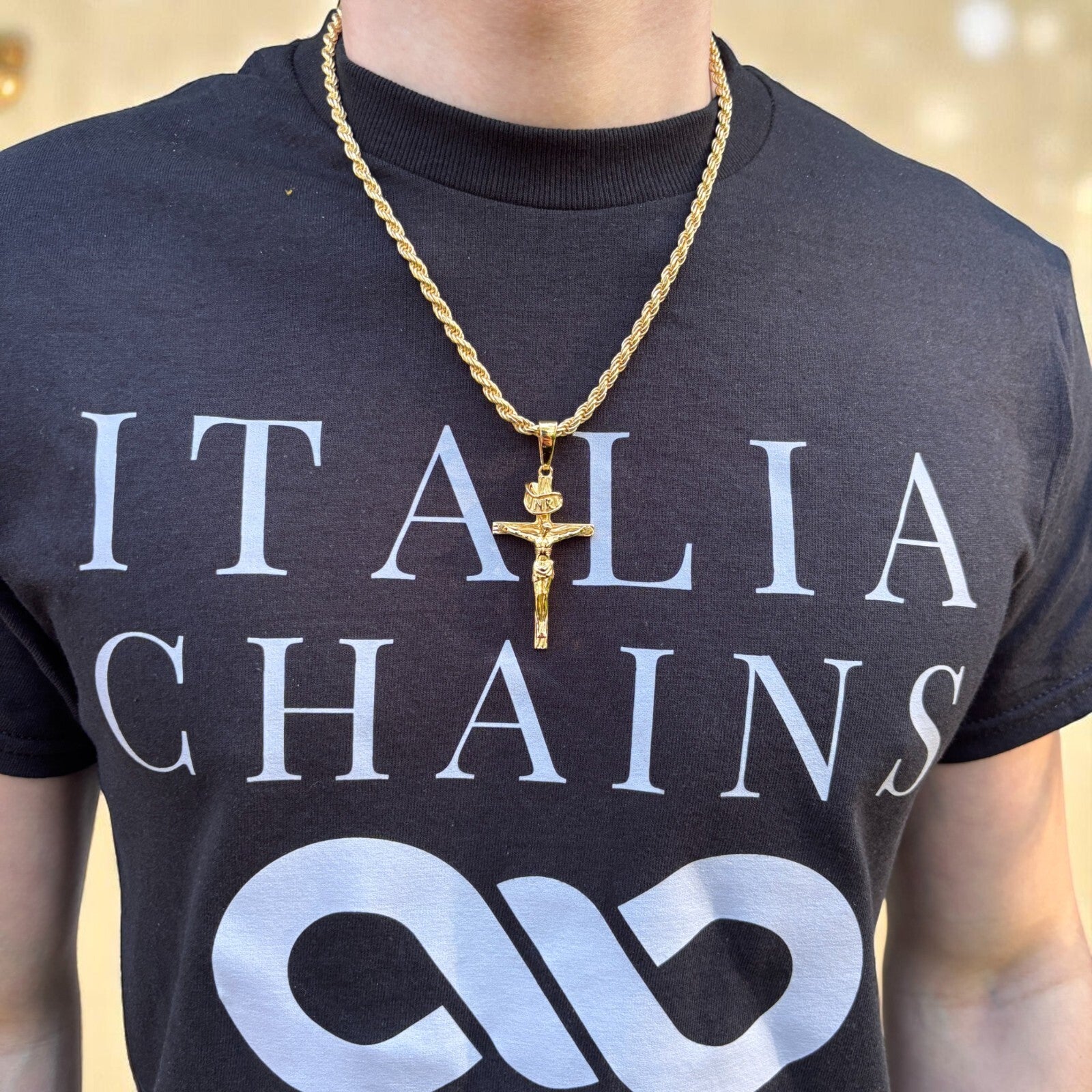 925 Sterling Silver Crucifix Cross Pendant - Large