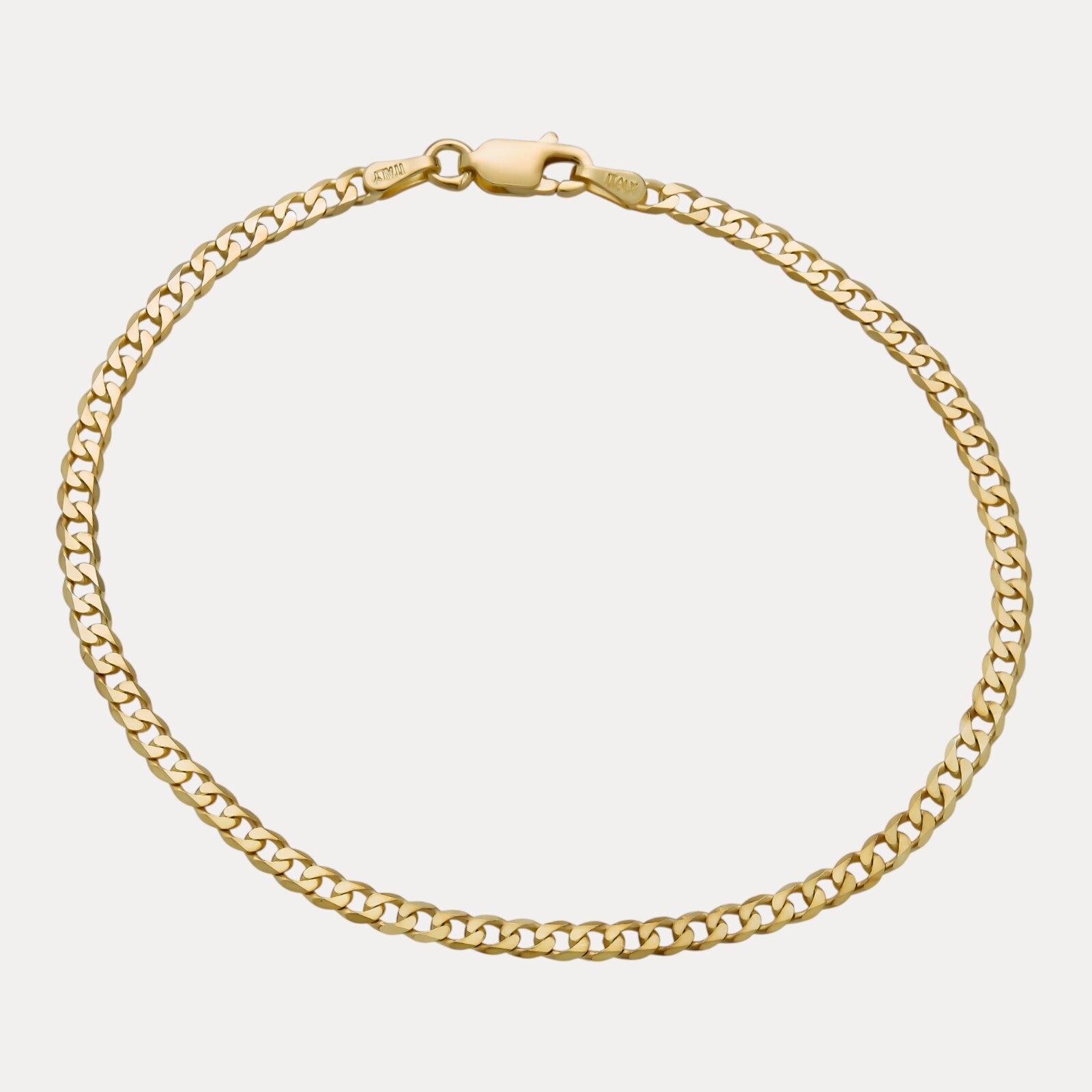 925 Sterling Silver 3mm Curb Bracelet