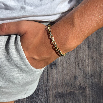 925 Sterling Silver 6mm Anchor Cable Bracelet