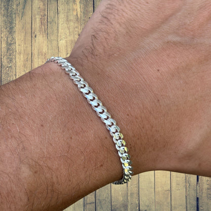 925 Sterling Silver 5mm Miami Cuban Bracelet
