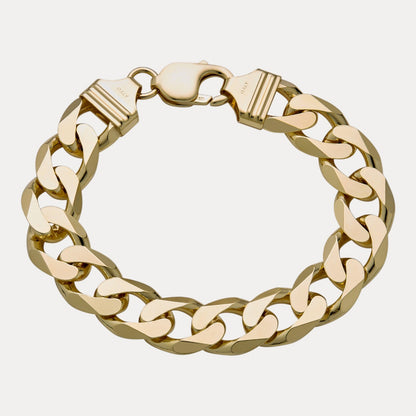 925 Sterling Silver 13.5mm Curb Bracelet
