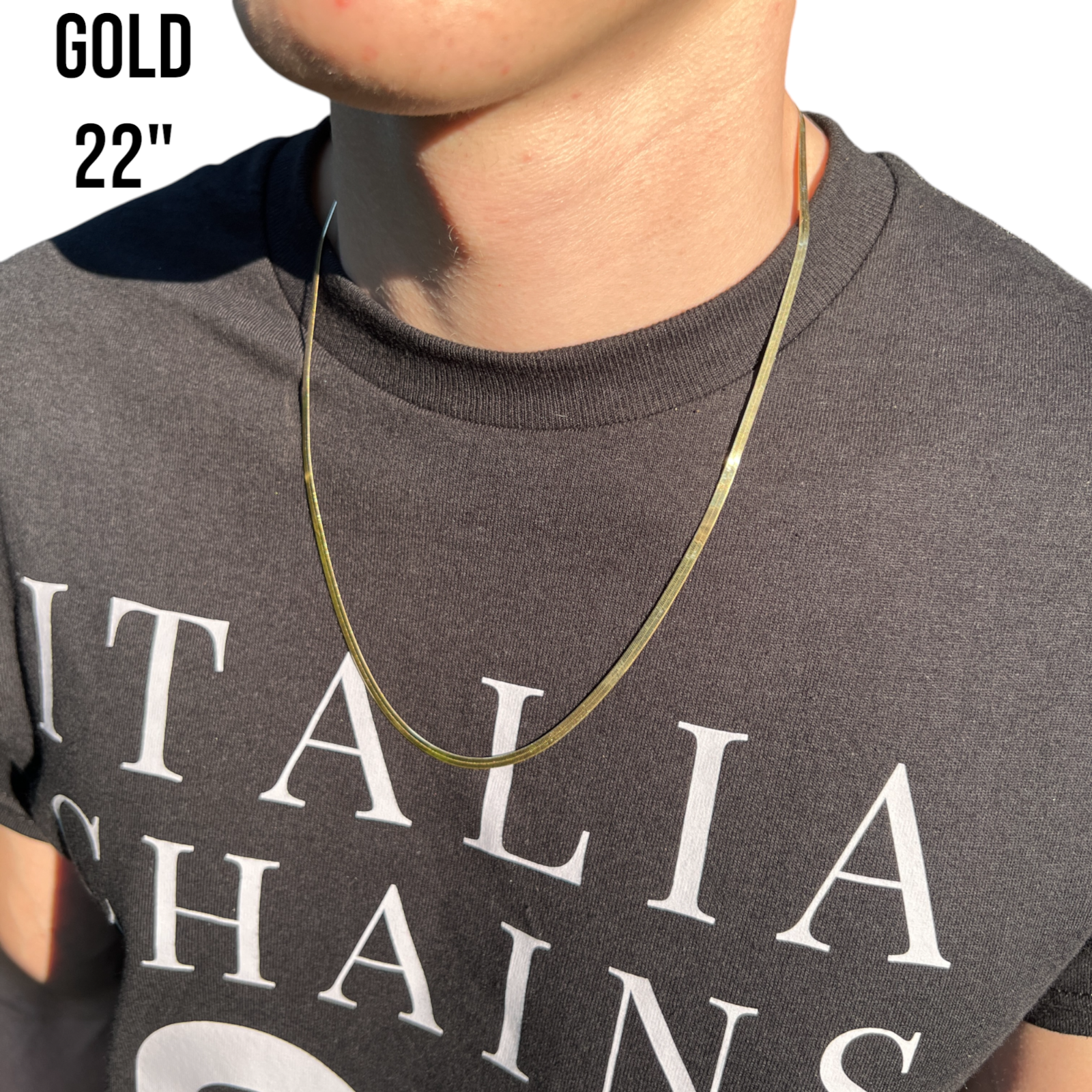 925 Sterling Silver 3mm Herringbone Chain Necklace