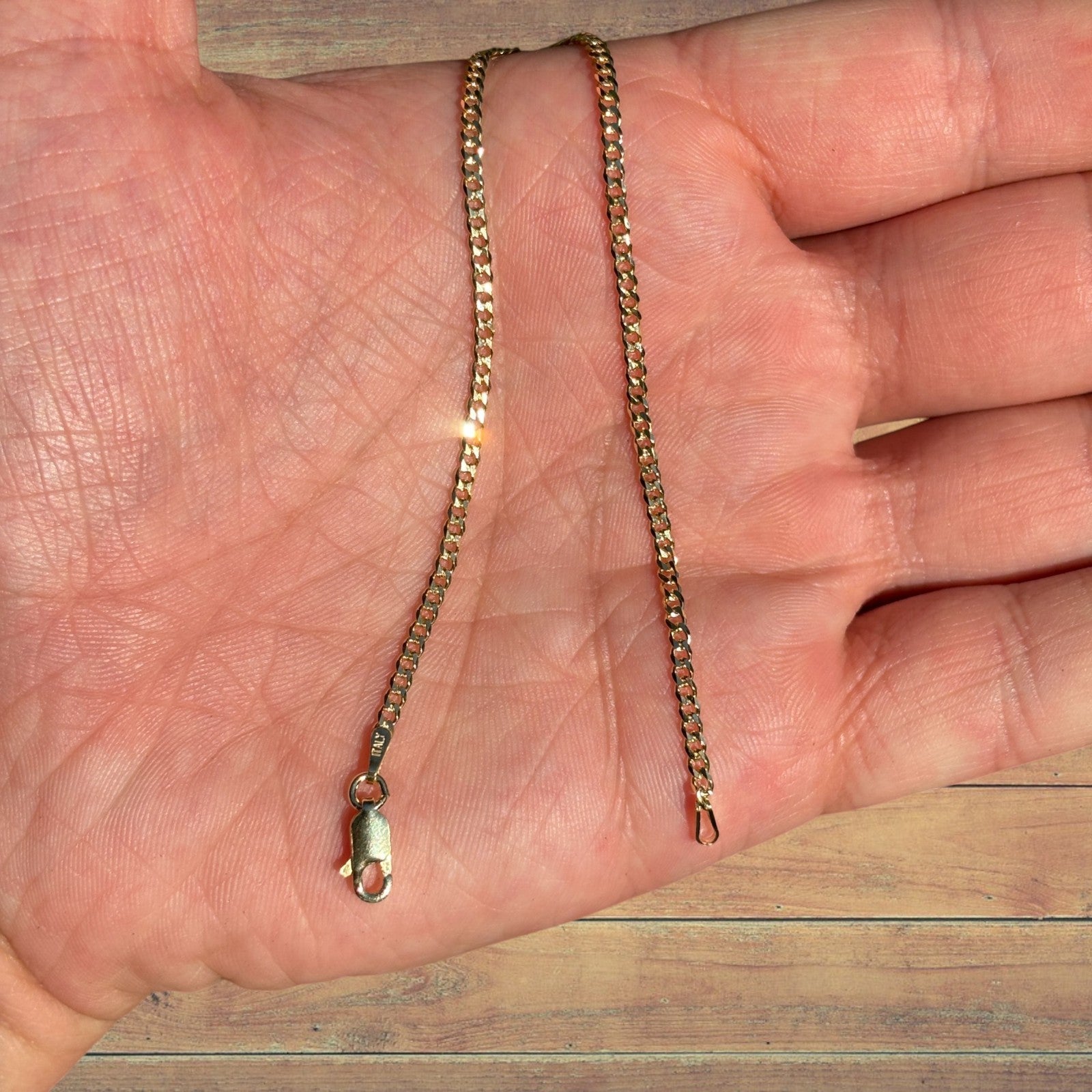 925 Sterling Silver 2mm Curb Bracelet