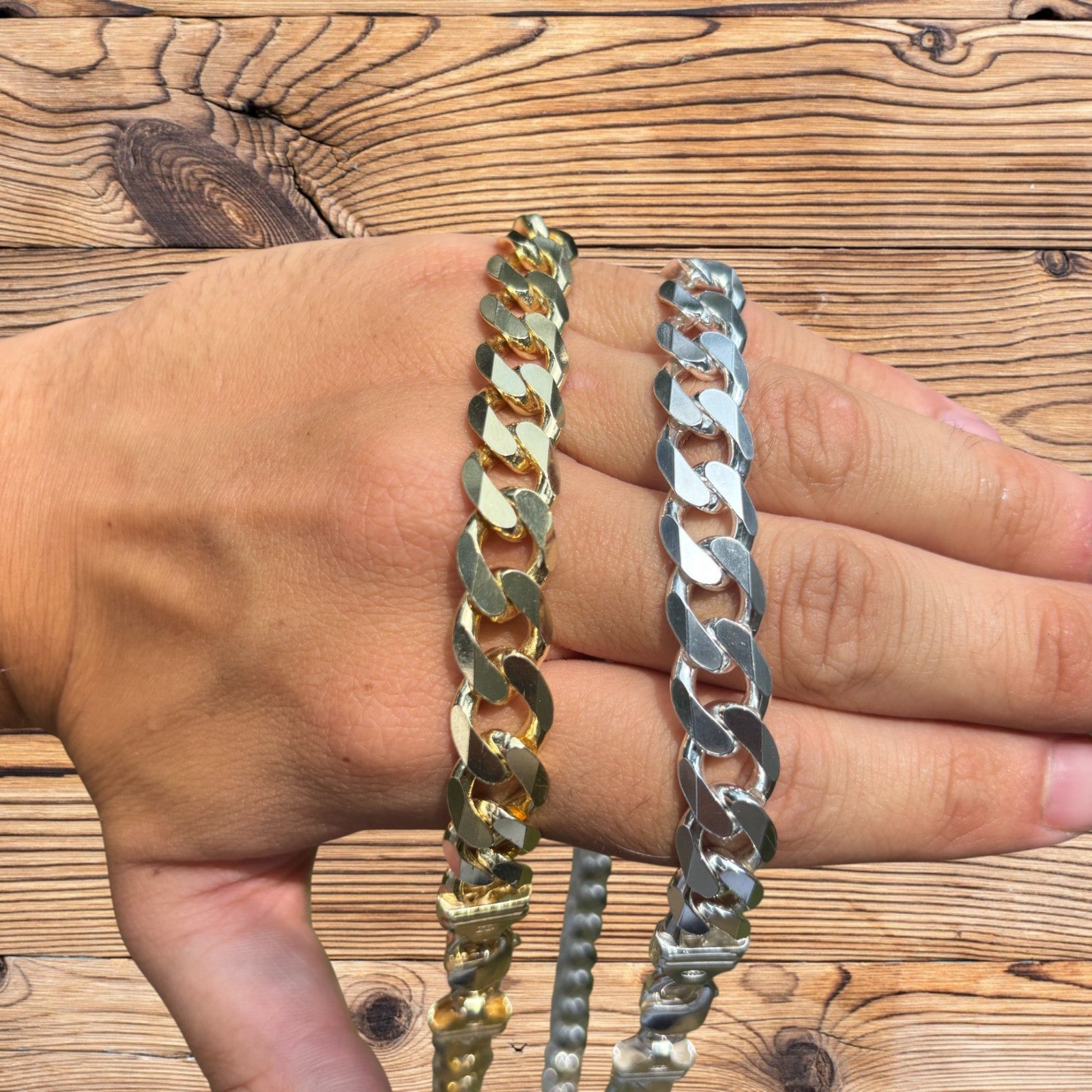 925 Sterling Silver 12mm Curb Chain Necklace