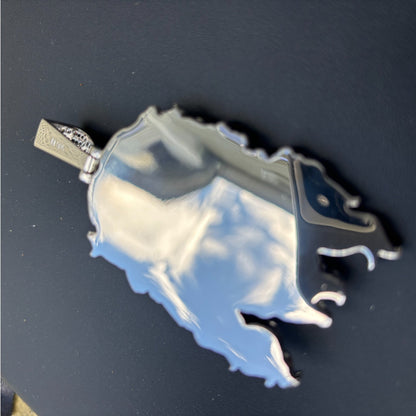 925 Sterling Silver Jesus Pendant With Moissanite - Large