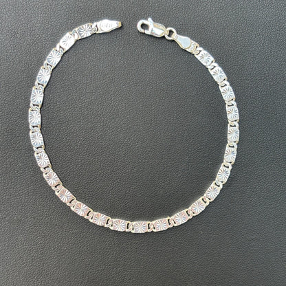 925 Sterling Silver 4mm Valentino Bracelet