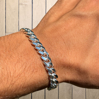 925 Sterling Silver 8mm Miami Cuban Bracelet