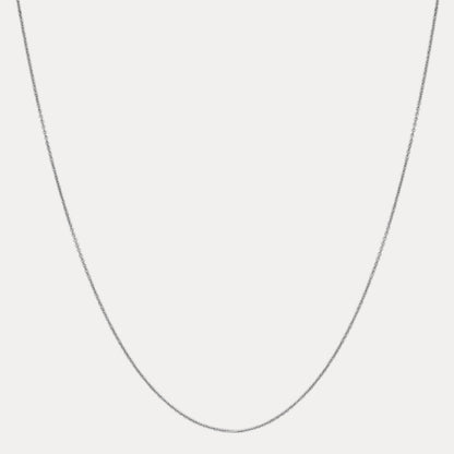 925 Sterling Silver 1mm Cable Chain Necklace
