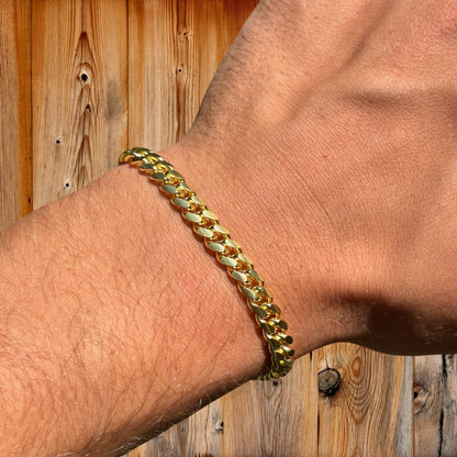 925 Sterling Silver 6mm Miami Cuban Bracelet
