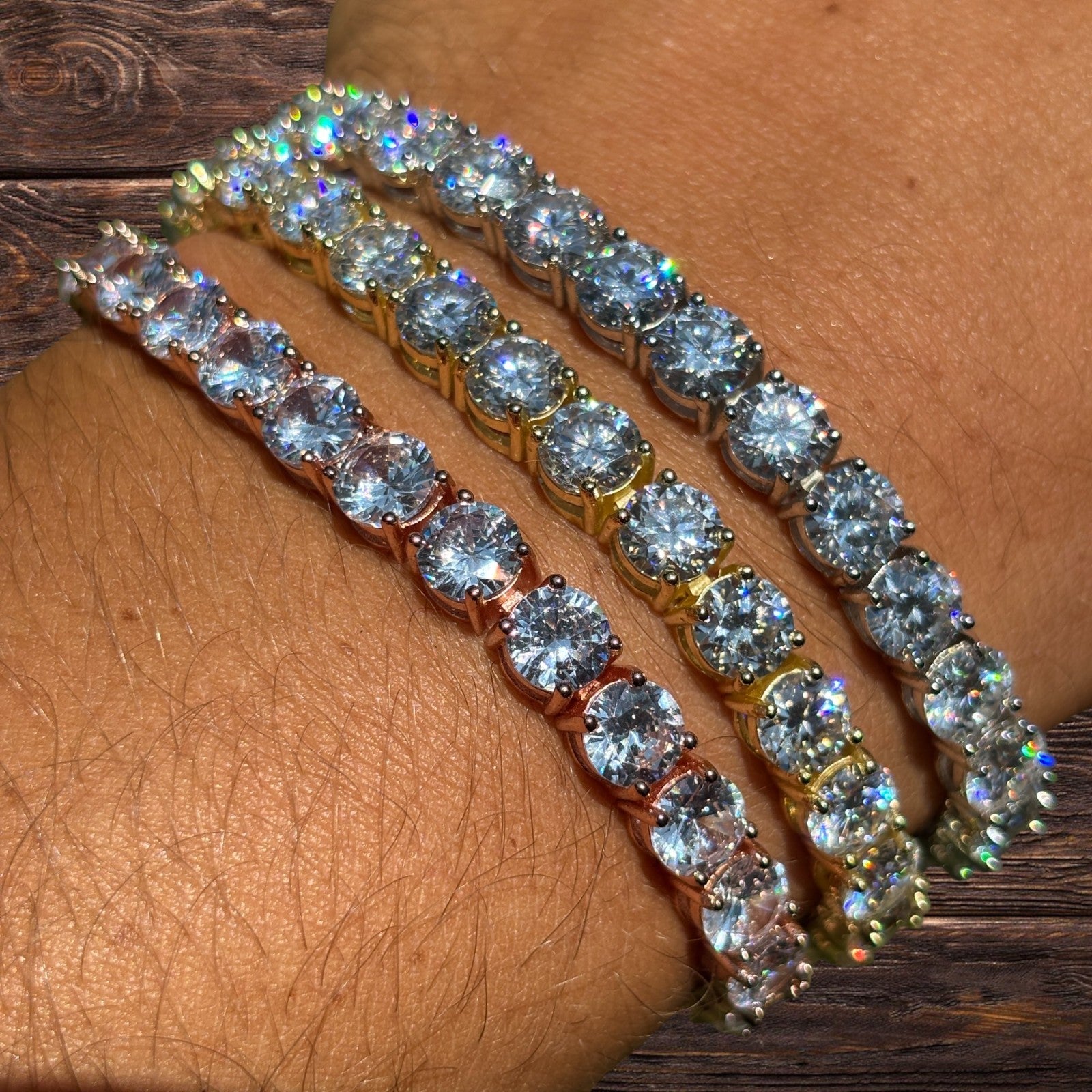 925 Sterling Silver 6mm Tennis Bracelet - CZ Or Moissanite