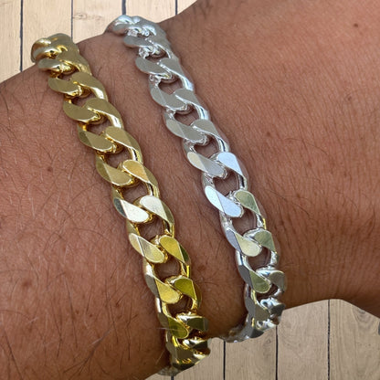 925 Sterling Silver 8mm Curb Bracelet