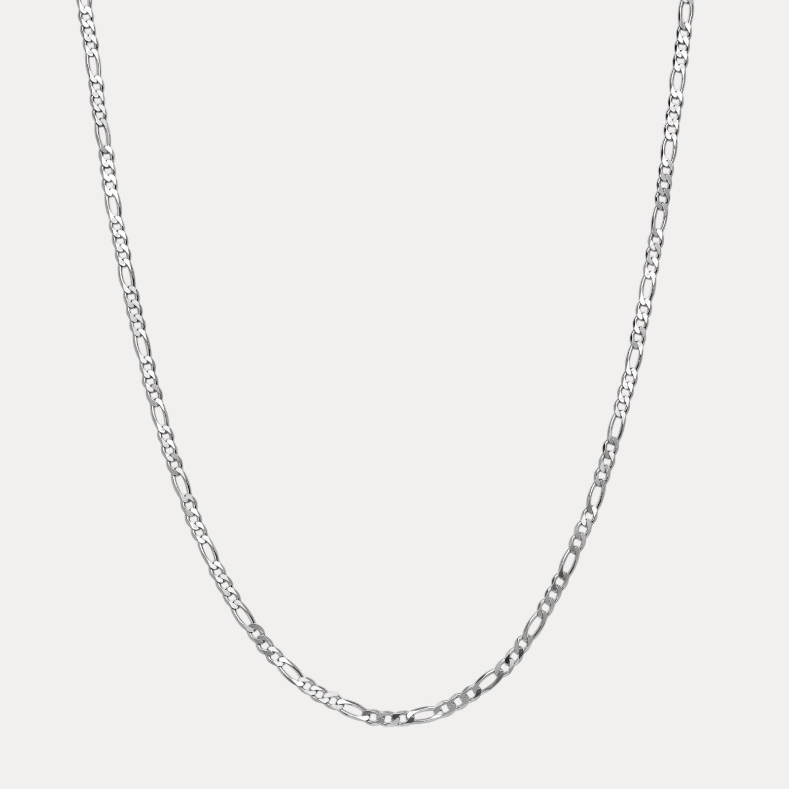 925 Sterling Silver 5mm Figaro Chain Necklace