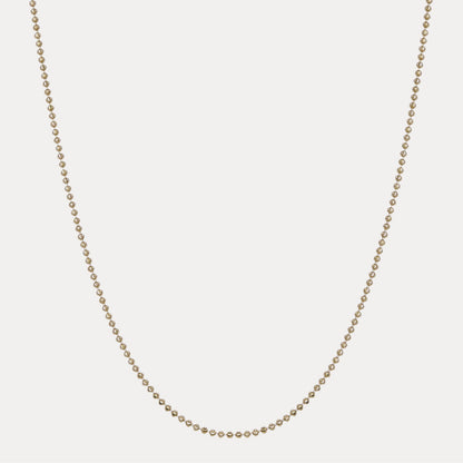 925 Sterling Silver 2.5mm Bead Chain Necklace