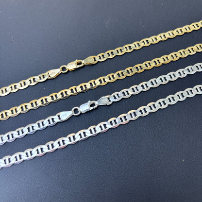 925 Sterling Silver 5mm Mariner Chain Necklace