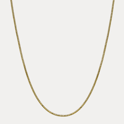 925 Sterling Silver 3mm Rock Chain Necklace