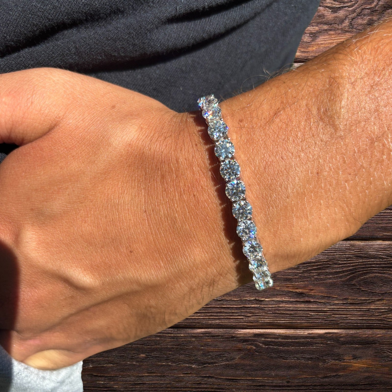 925 Sterling Silver 6mm Tennis Bracelet - CZ Or Moissanite