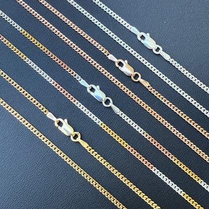 925 Sterling Silver 2mm Miami Cuban Chain Necklace