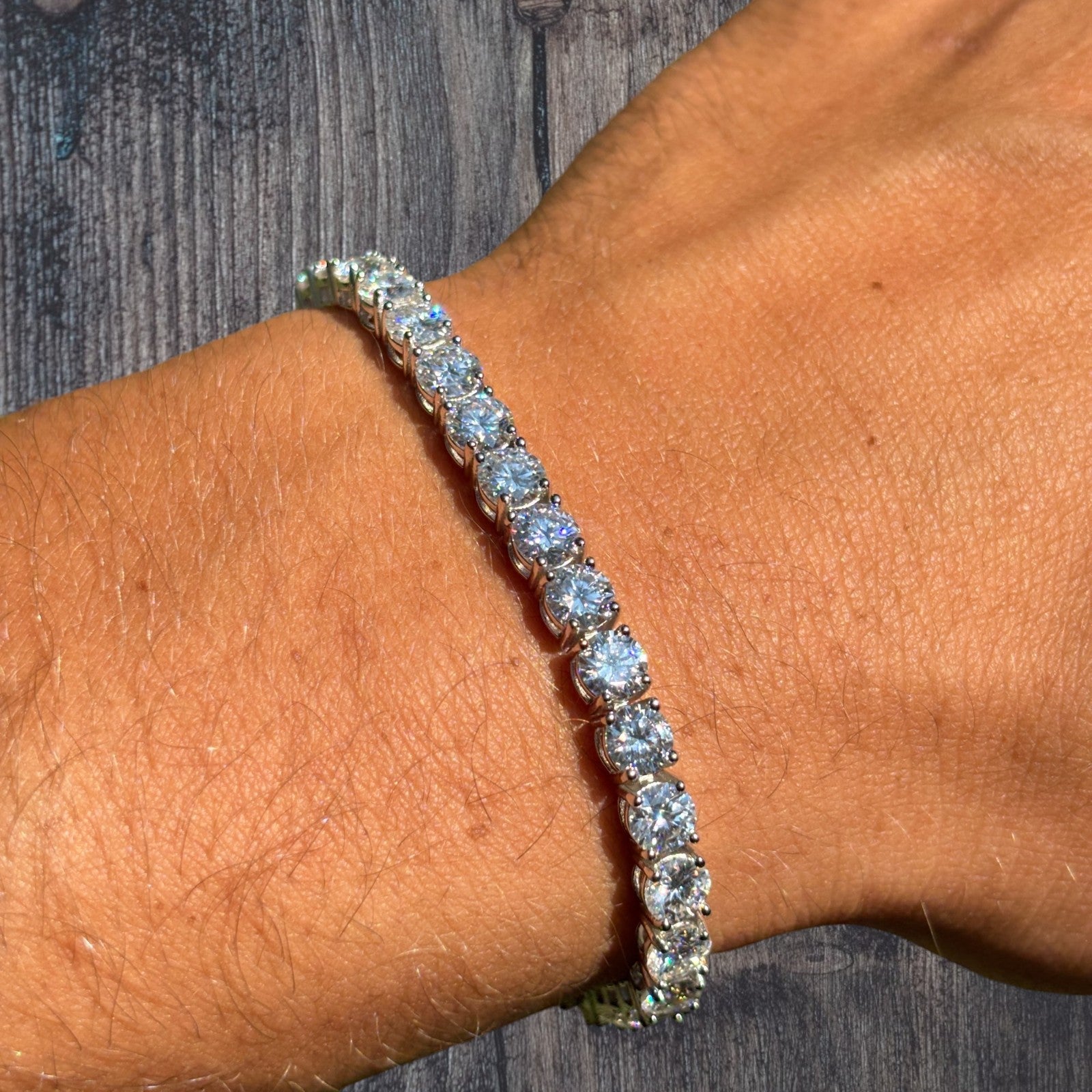 925 Sterling Silver 5mm Tennis Bracelet - CZ Or Moissanite