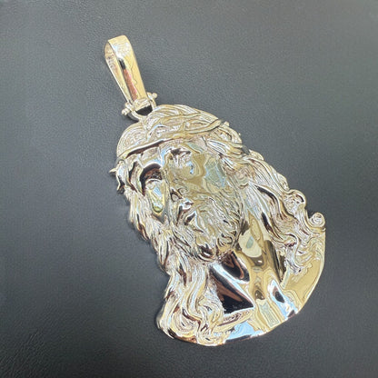 925 Sterling Silver Passion Of The Christ Jesus Piece Pendant - Large