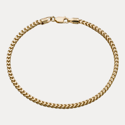 925 Sterling Silver 2.5mm Franco Bracelet