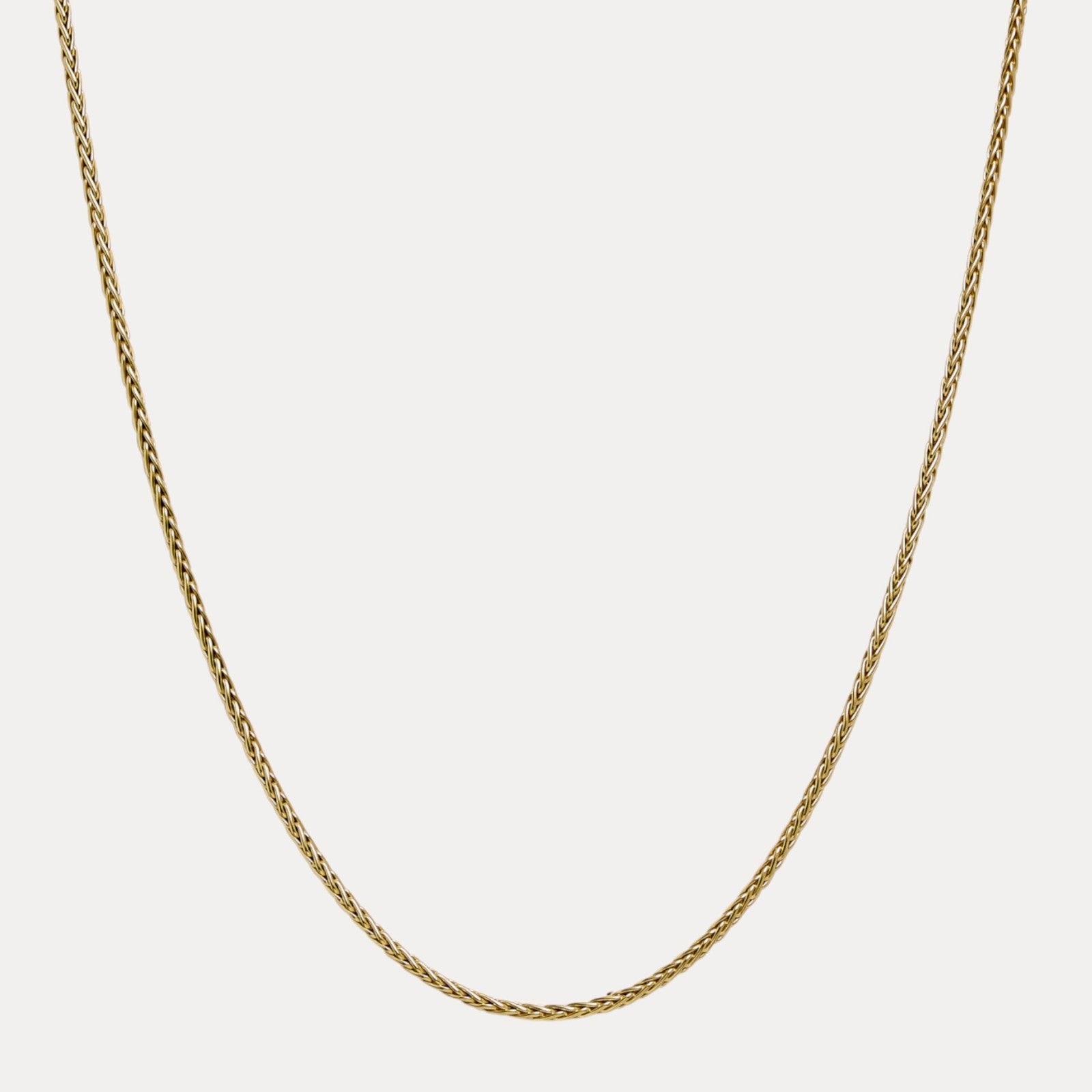 925 Sterling Silver 3mm Wheat Chain Necklace - ITALIA Chains