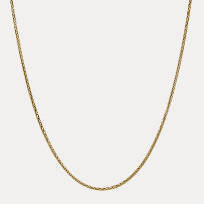 925 Sterling Silver 3mm Wheat Chain Necklace - ITALIA Chains