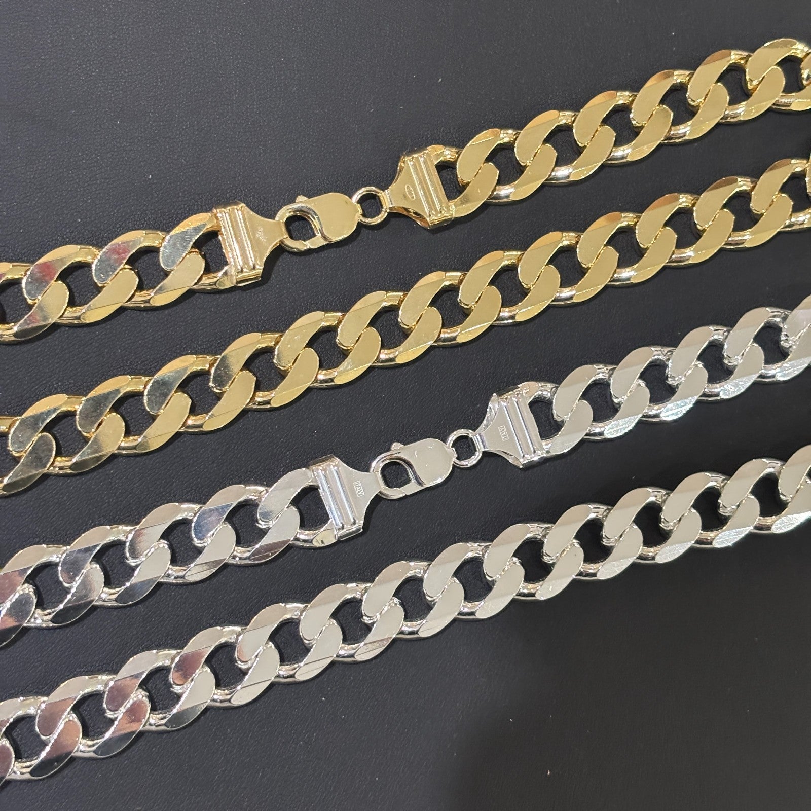 925 Sterling Silver 15mm Curb Chain Necklace