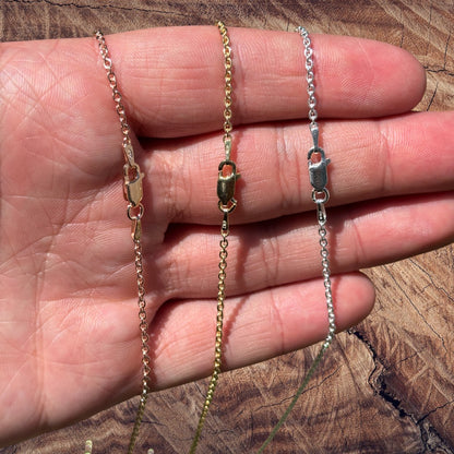 925 Sterling Silver 2mm Cable Chain Necklace