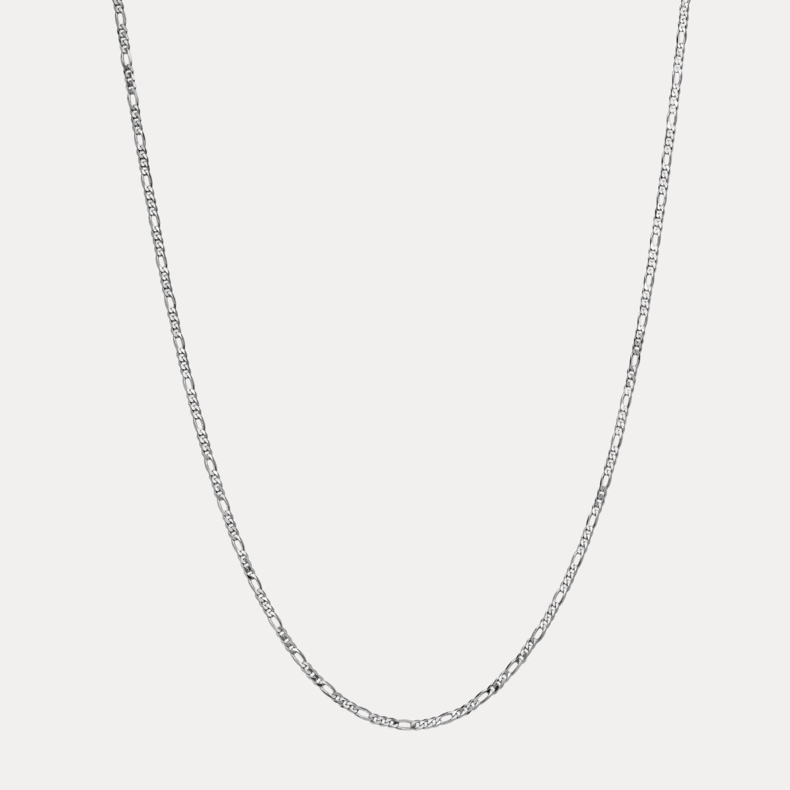 925 Sterling Silver 3.5mm Figaro Chain Necklace