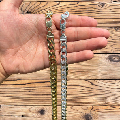 925 Sterling Silver 12mm Curb Chain Necklace