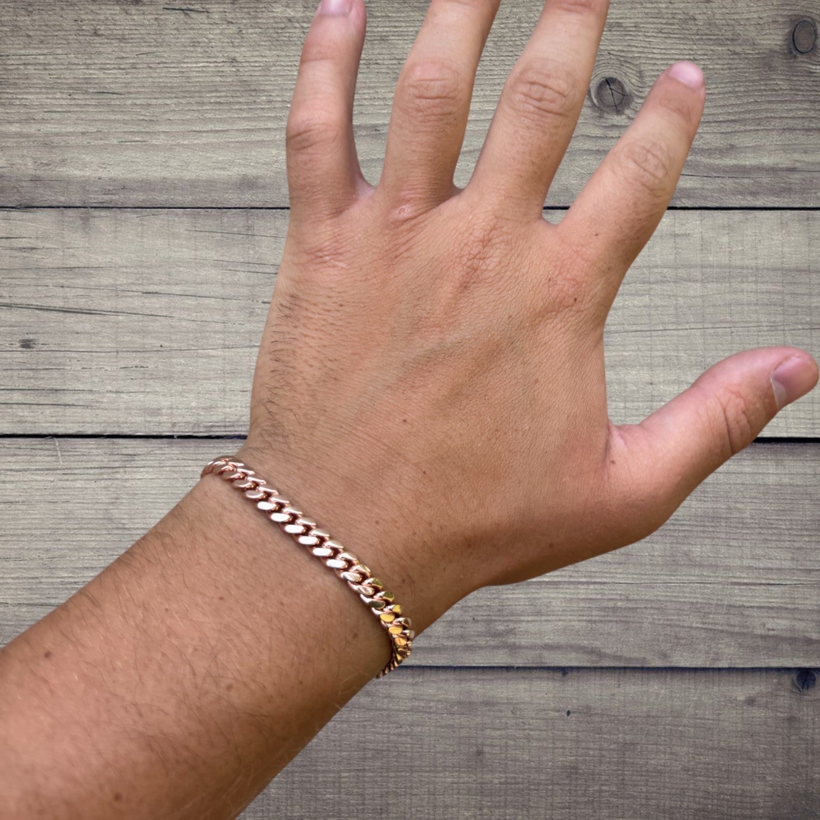 925 Sterling Silver 6mm Miami Cuban W. Box Clasp Bracelet