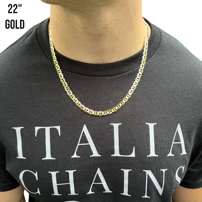 925 Sterling Silver 6mm Mariner Chain Necklace