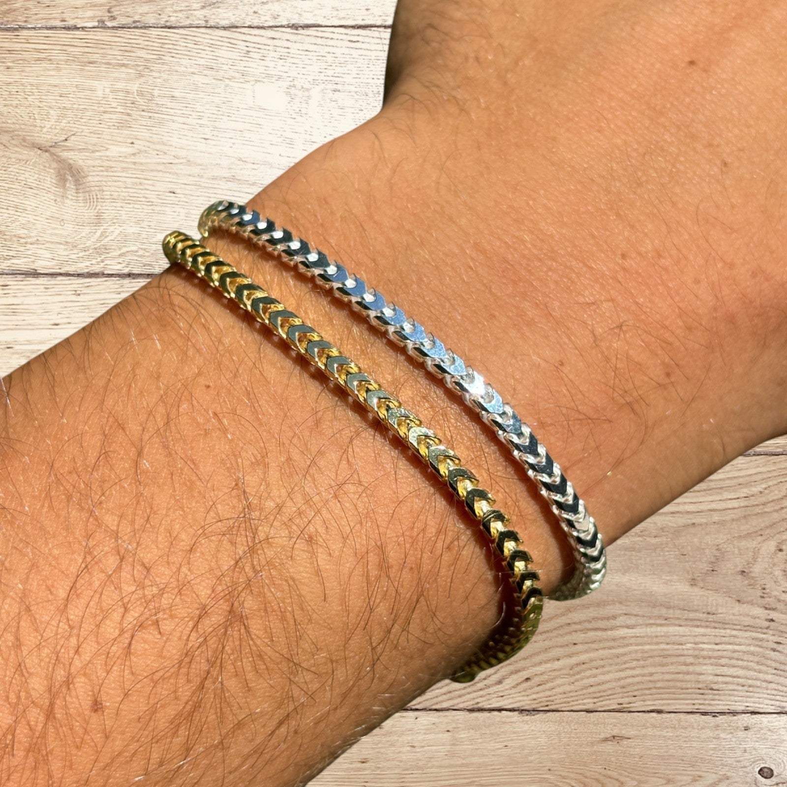 925 Sterling Silver 3mm Franco Bracelet