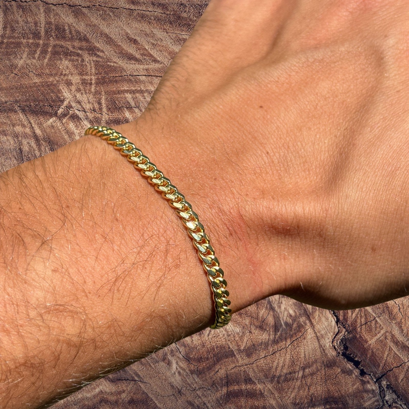 925 Sterling Silver 4mm Miami Cuban W. Box Clasp Bracelet