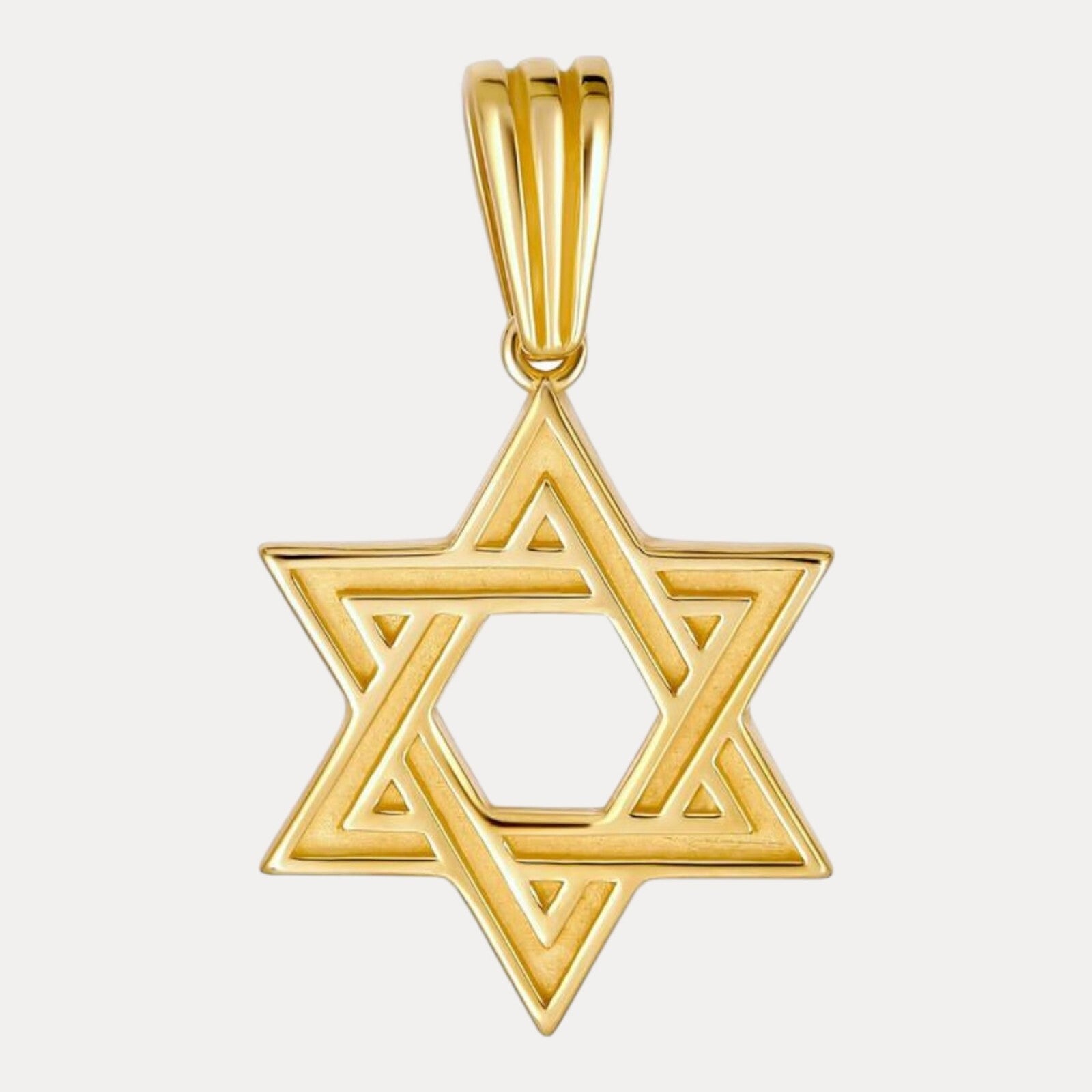 925 Sterling Silver Plain Star of David Pendant