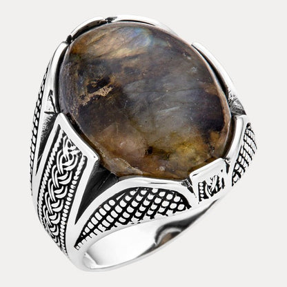 925 Sterling Silver Labradorite Ring
