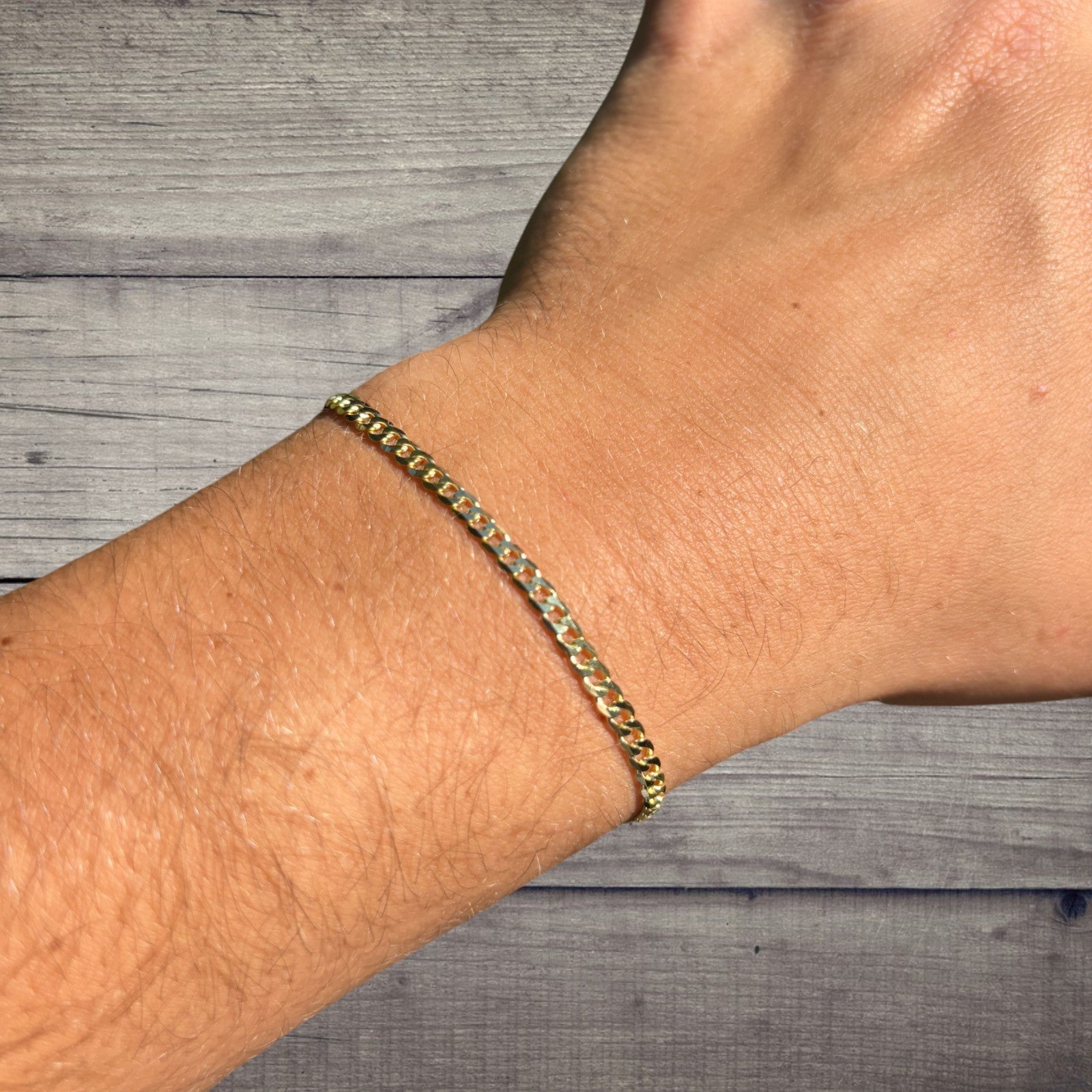 925 Sterling Silver 3mm Curb Bracelet