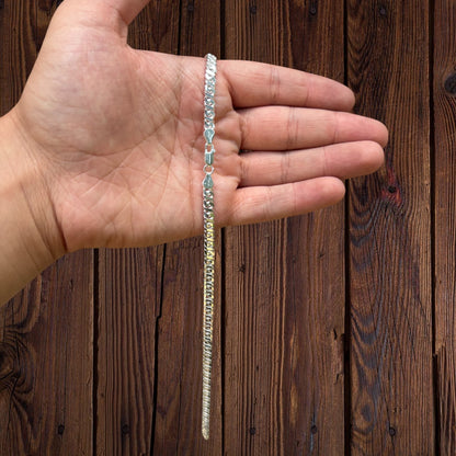 925 Sterling Silver 5mm Dollar Chain Necklace