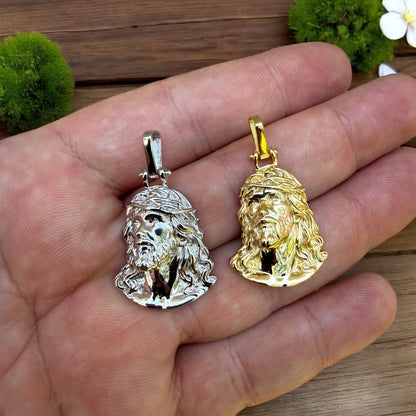 925 Sterling Silver Passion Of The Christ Jesus Piece Pendant - Small