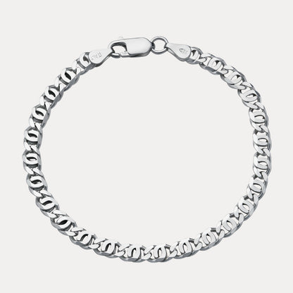 925 Sterling Silver 5.5mm Tiger Eye Bracelet