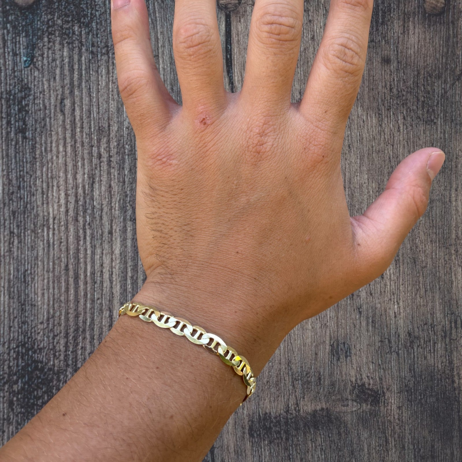 925 Sterling Silver 6mm Mariner Bracelet