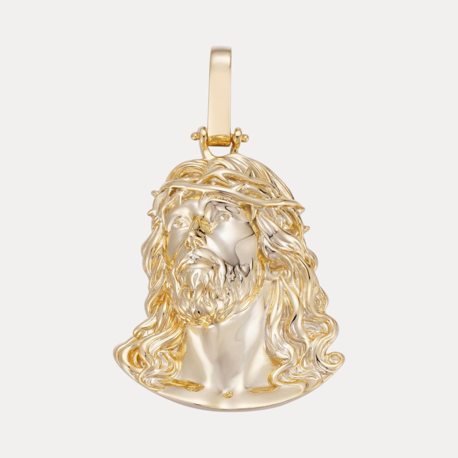 925 Sterling Silver Passion Of The Christ Jesus Piece Pendant - Medium