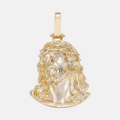 925 Sterling Silver Passion Of The Christ Jesus Piece Pendant - Medium