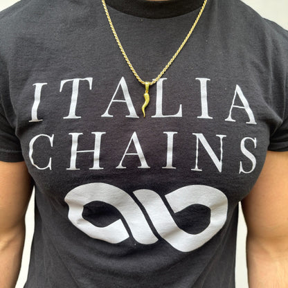 925 Sterling Silver Italian Horn Pendant