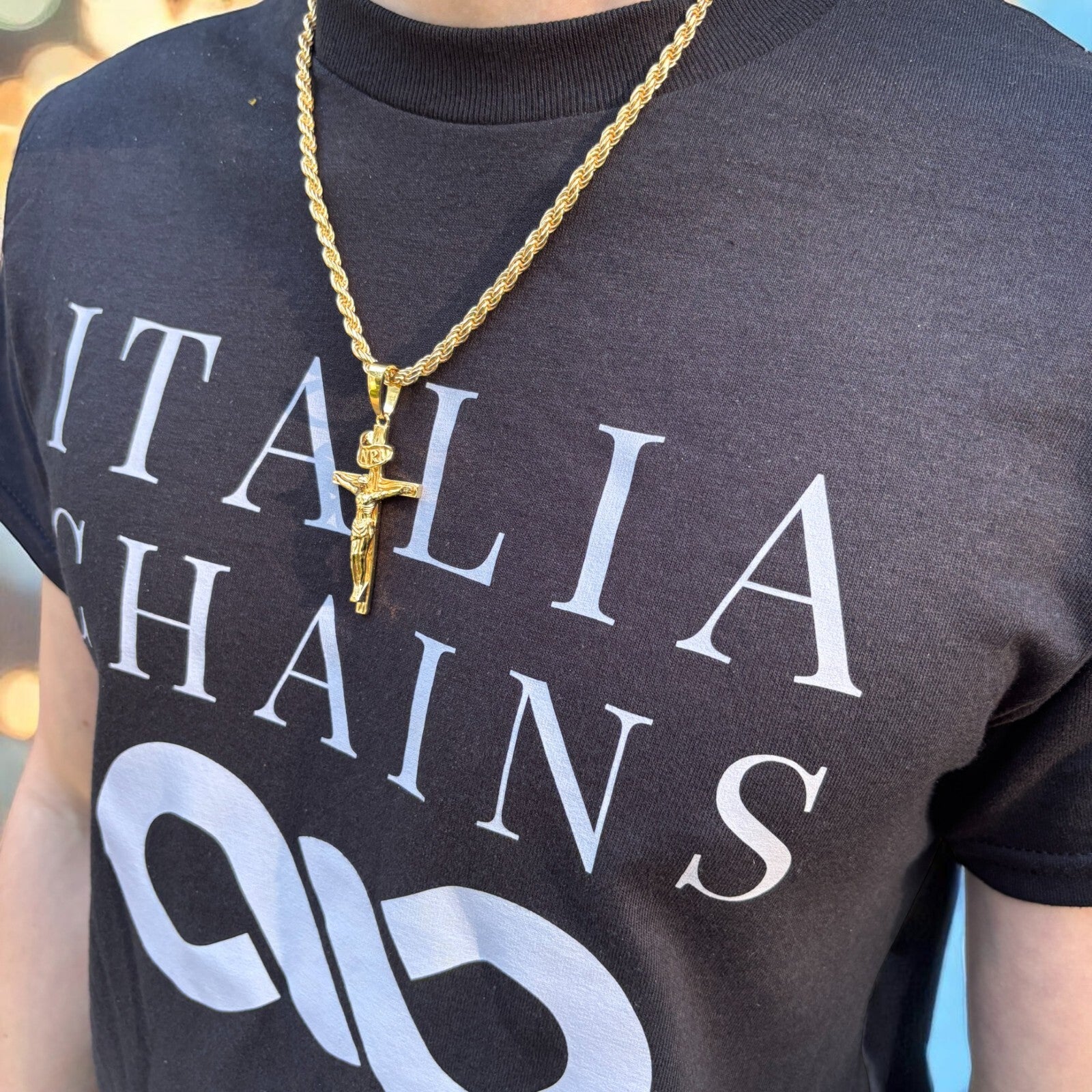 925 Sterling Silver Crucifix Cross Pendant - Large