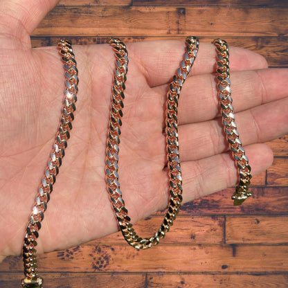 925 Sterling Silver 6mm Miami Cuban W. Box Clasp Chain Necklace