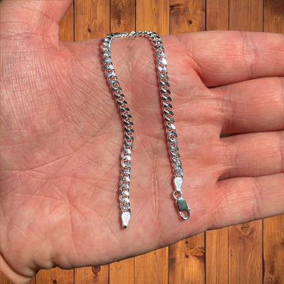 925 Sterling Silver 4mm Miami Cuban Bracelet